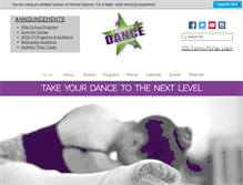 Tablet Screenshot of cdcdance.com